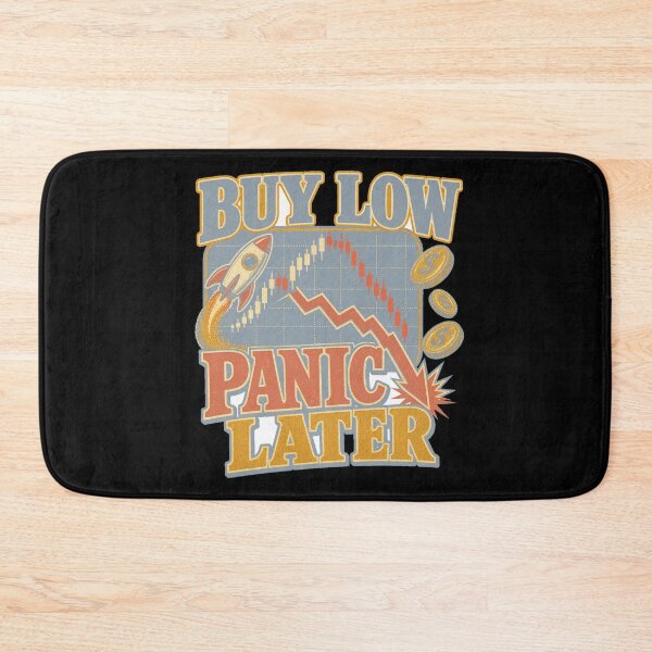 Item preview, Buy Low Panic Later Funny Trading — Dark Edition designed and sold by TheOddPrints.