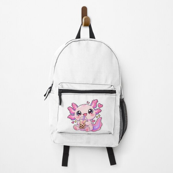 Item preview, Cute Kawaii Axolotl with Bubble Tea designed and sold by YourstickLume.