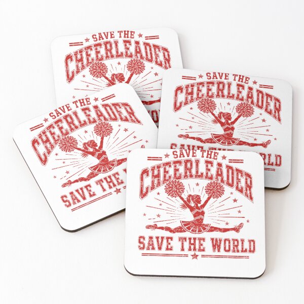 Item preview, cheerleader Save the World Vintage Patriotic Graphic designed and sold by anapldv.