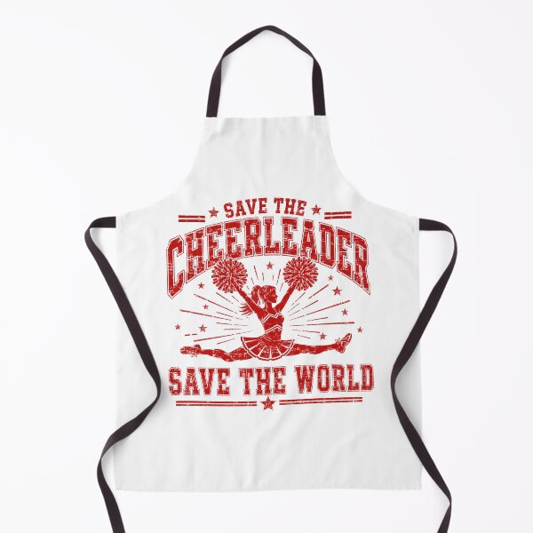 Item preview, cheerleader Save the World Vintage Patriotic Graphic designed and sold by anapldv.