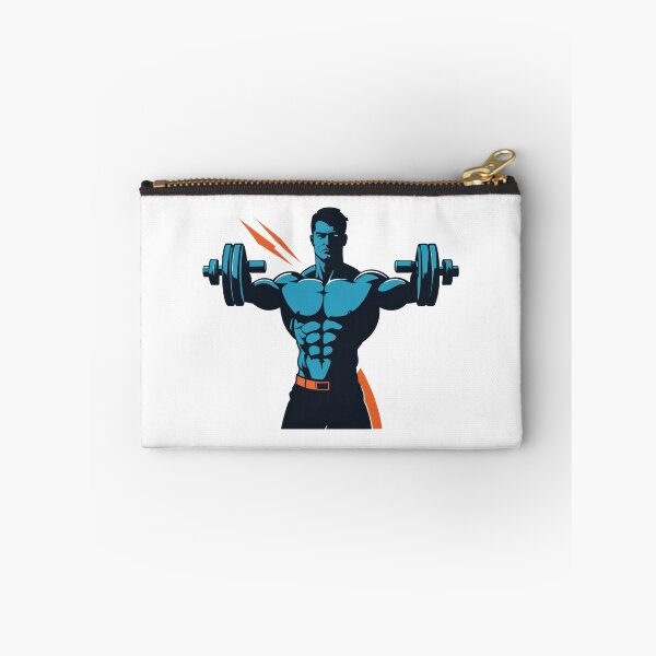 Item preview, Motivational Dumbbell Icon Dynamic Action Pose – Gym lover gift designed and sold by michallechowicz.