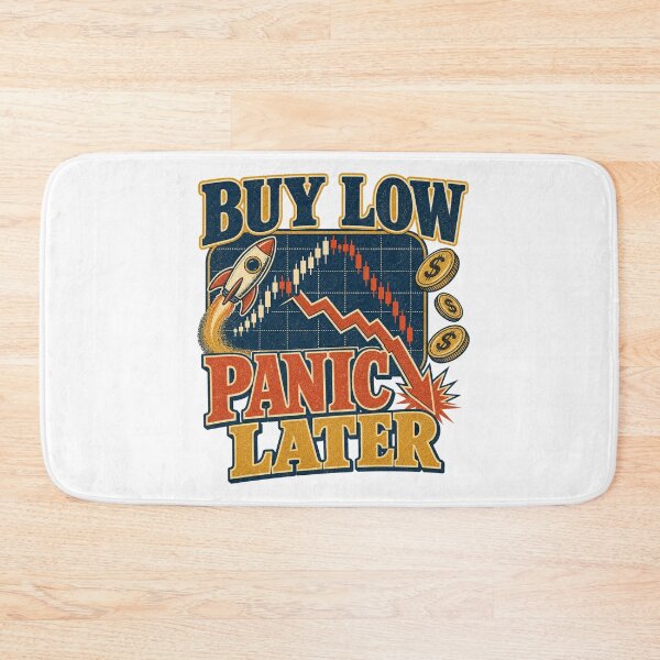Item preview, Buy Low Panic Later Funny Trading — Light Version designed and sold by TheOddPrints.