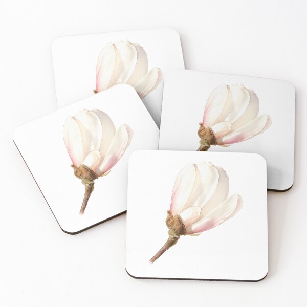 Item preview, White Magnolia Bud Watercolor Botanical Art designed and sold by Shew Gallery.