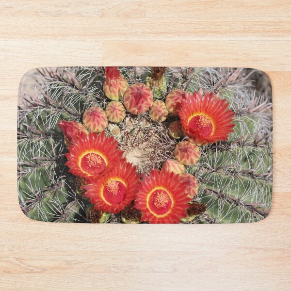 Item preview, Red Amazing Barrel Cactus Flowers designed and sold by simonjayphotos.