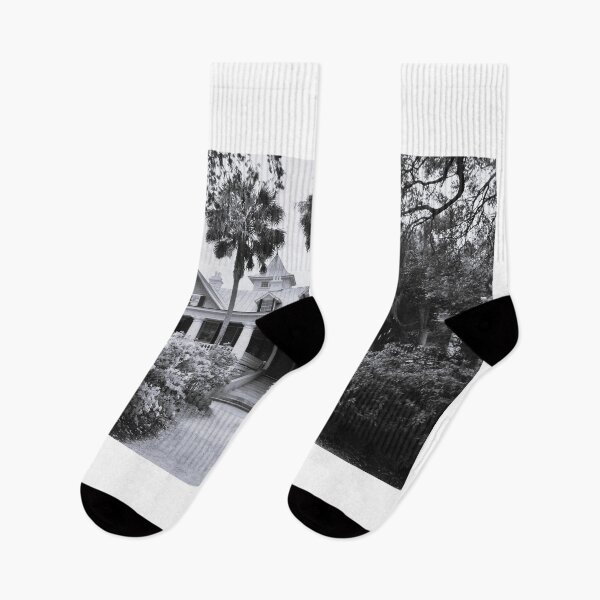 Item preview, Historic Magnolia Plantation Charleston SC BW designed and sold by LisaWootenPhoto.