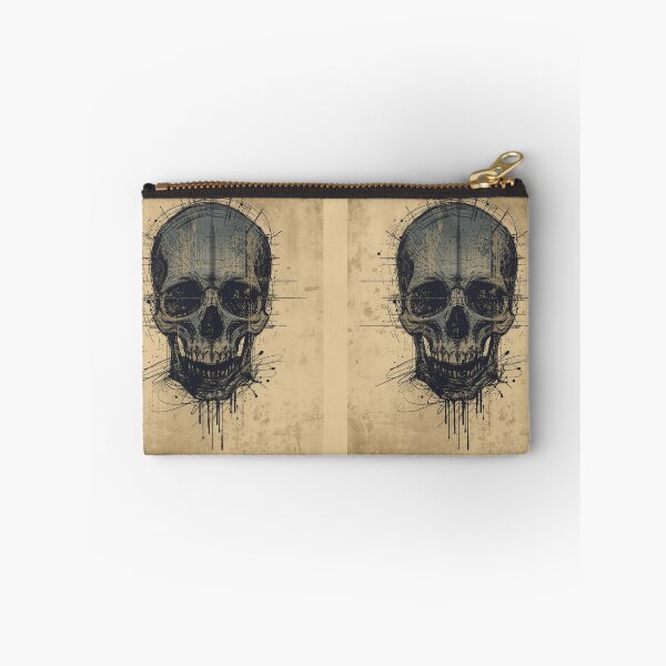 Item preview, Gothic Skull Technical Ink Blueprint Art designed and sold by ERODED SELF.