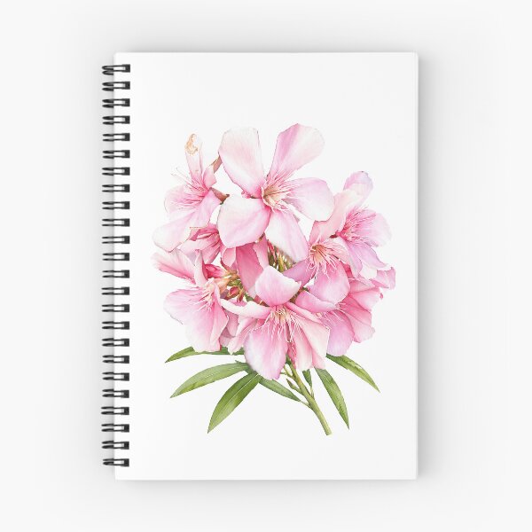 Item preview, Soft Pink Oleander Watercolor Botanical Art designed and sold by Shew Gallery.