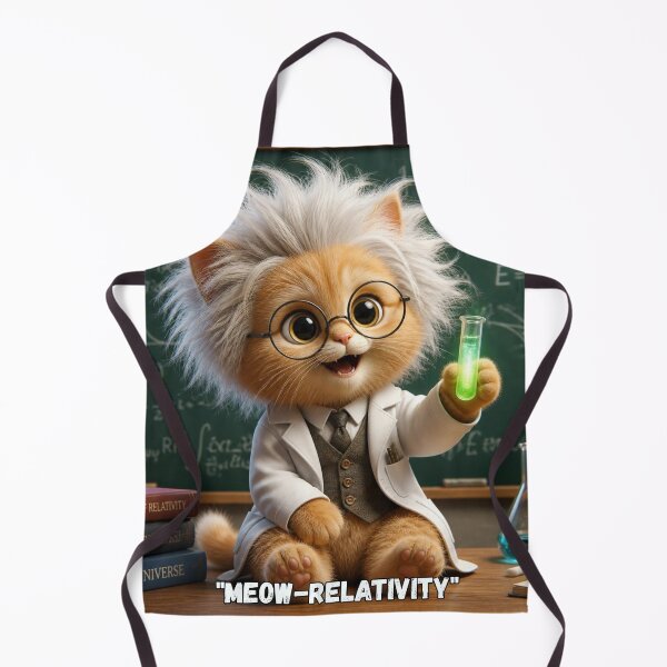 Item preview, Albert Einstein Cat on Science Chalkboard Physics Kitten Design designed and sold by SALVO180674.