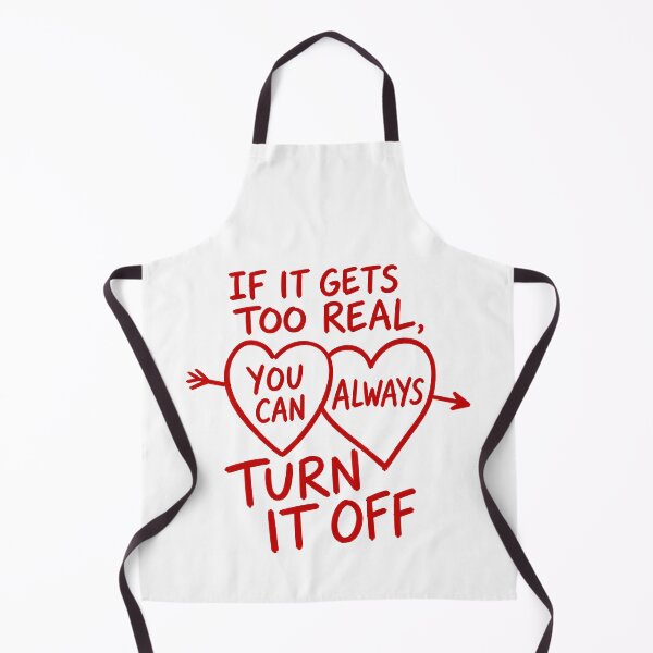 Item preview, Quote from the movie Camp Miasma: “If it gets too real, you can always turn it off” (fan art) designed and sold by PopCultureAndStuff.