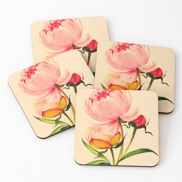 Item preview, Soft Pink Vintage Watercolor Bloom with Buds designed and sold by Vintage-Lady65.
