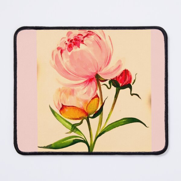 Item preview, Soft Pink Vintage Watercolor Bloom with Buds designed and sold by Vintage-Lady65.