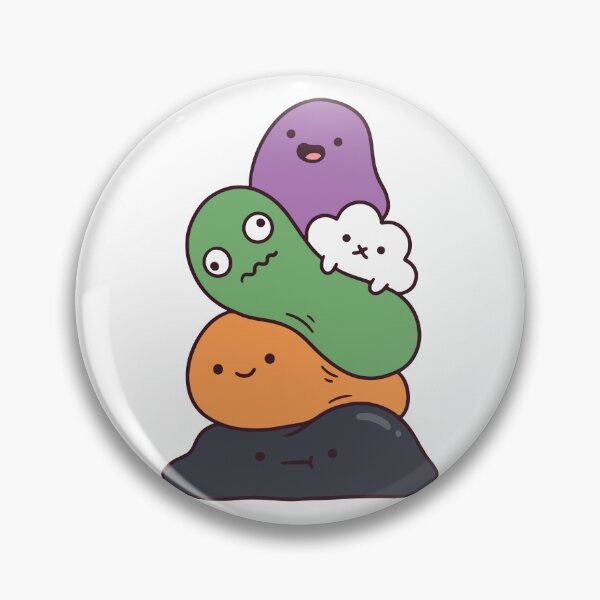 Artikelvorschau, Bunter Kawaii-Blob-Stapel – Niedliche Pastellfiguren entworfen und verkauft von AliveStyle.