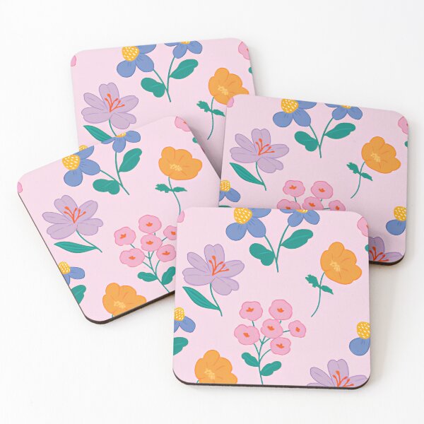 Item preview, Cute Pastel Wildflower Doodle Seamless Pattern designed and sold by LuxocaDesigns24.
