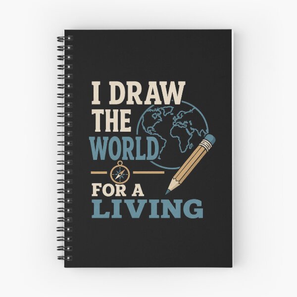 Item preview, I Draw The World For A Living Funny Cartographer Gift designed and sold by DreamLayerStudio.