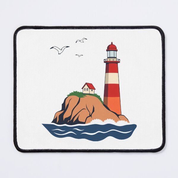 Item preview, Lighthouse on Island designed and sold by Sage Print House.