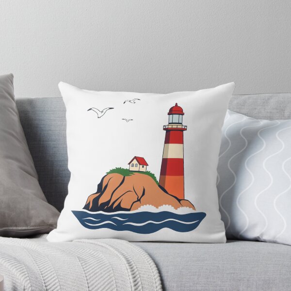 Item preview, Lighthouse on Island designed and sold by Sage Print House.