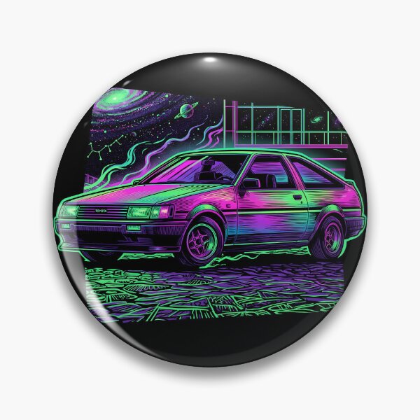 Item preview, Toyota Corolla AE86 Levin Synthwave Galaxy Art designed and sold by Racing Art Store.