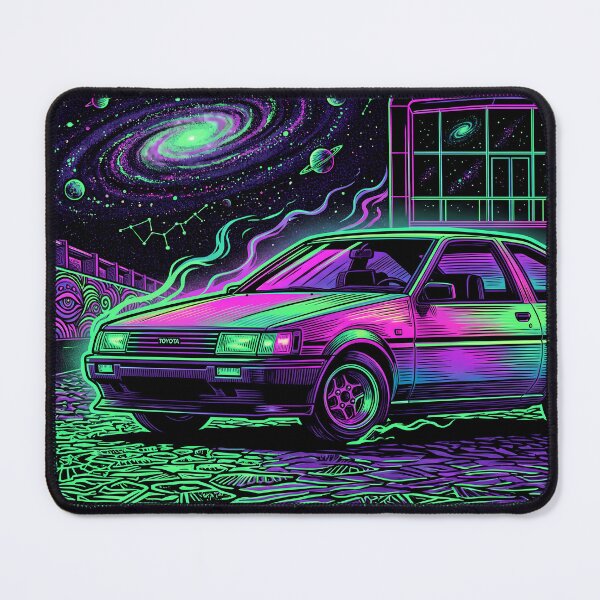 Item preview, Toyota Corolla AE86 Levin Synthwave Galaxy Art designed and sold by Racing Art Store.