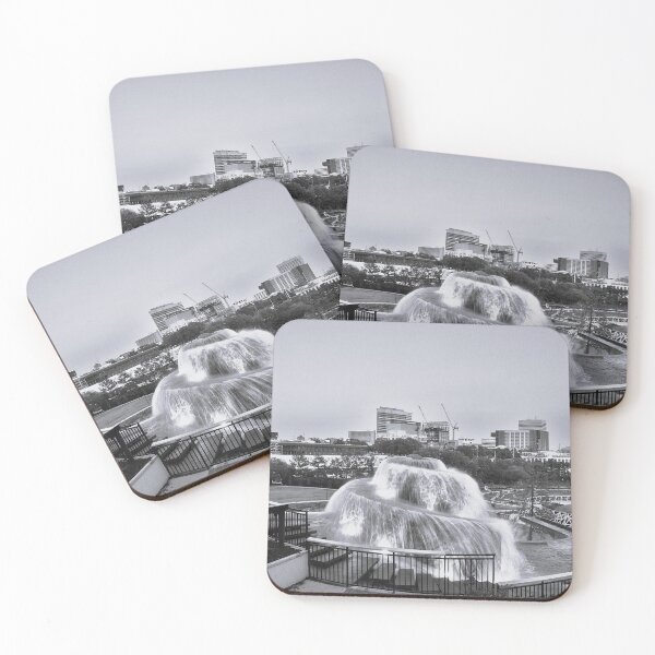 Item preview, The New And Improved Finlay Park Columbia SC At Dusk BW designed and sold by LisaWootenPhoto.