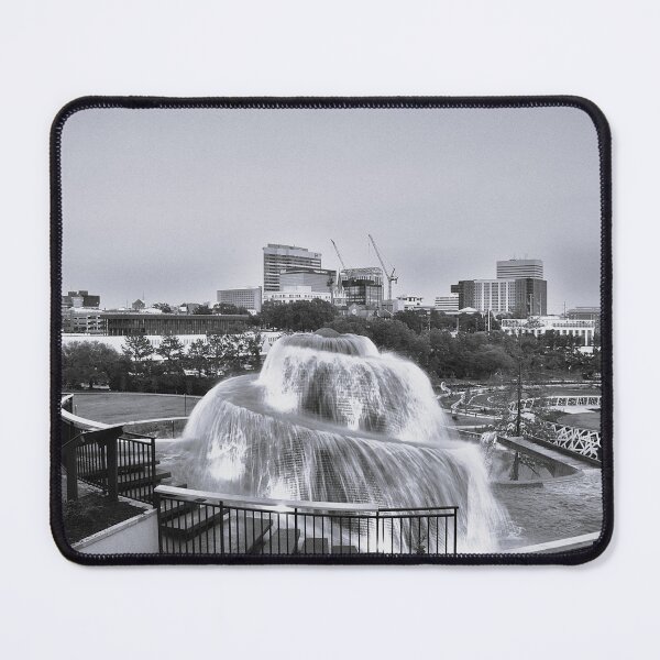 Item preview, The New And Improved Finlay Park Columbia SC At Dusk BW designed and sold by LisaWootenPhoto.