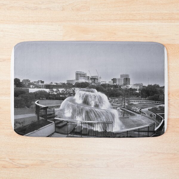 Item preview, The New And Improved Finlay Park Columbia SC At Dusk BW designed and sold by LisaWootenPhoto.