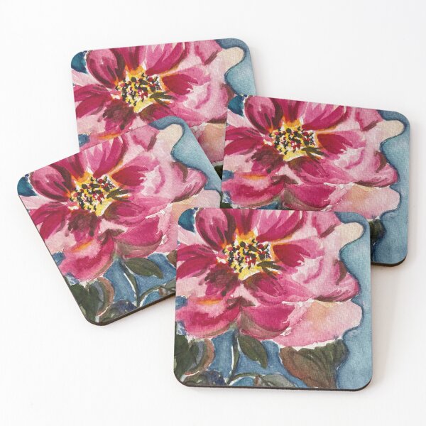 Item preview, Rose Love - Large Abstract Loose Floral in Watercolour designed and sold by LakeArtWorks.