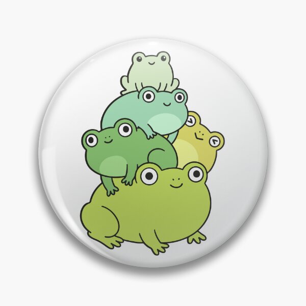 Item preview, Kawaii Frog Stack – Cute Pastel Frog Characters designed and sold by AliveStyle.