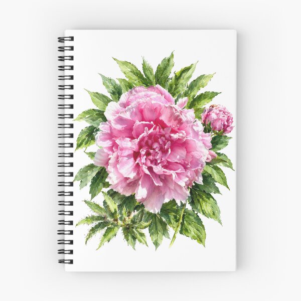 Item preview, Pink Peony Watercolor Botanical Flower designed and sold by Shew Gallery.