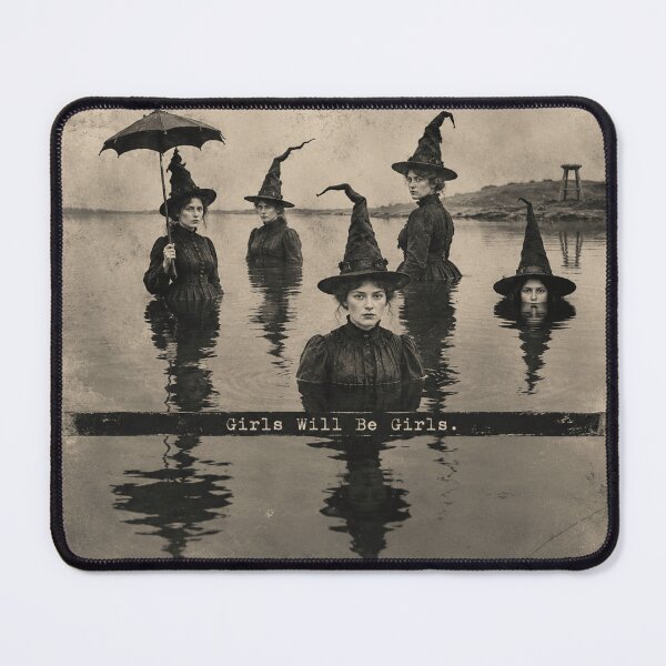 Item preview, Girls Will Be Girls Victorian Lake Witches designed and sold by POD DYNASTY | Original Print On Demand T-Shirt Graphics.