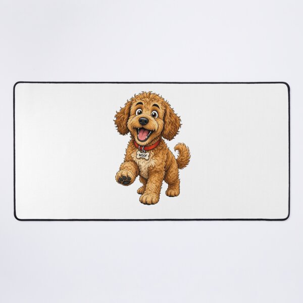 Item preview, Funny Labradoodle Cartoon designed and sold by Greta Lobodzinska.