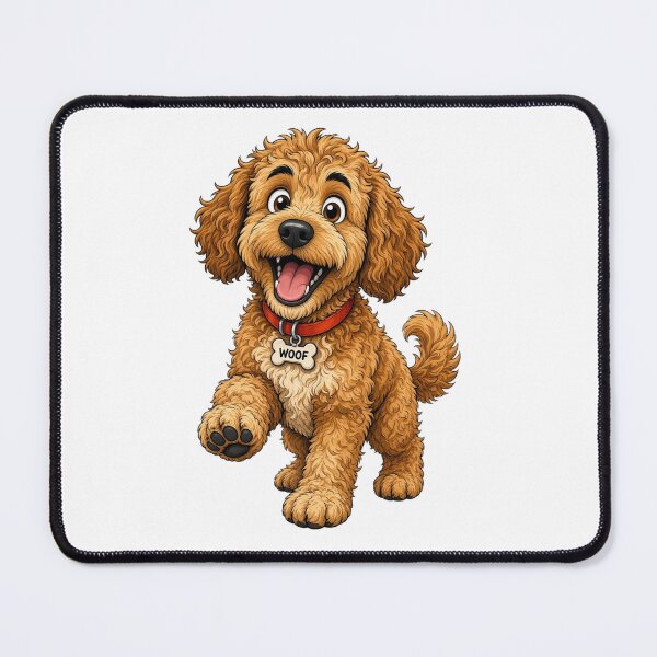 Item preview, Funny Labradoodle Cartoon designed and sold by Greta Lobodzinska.