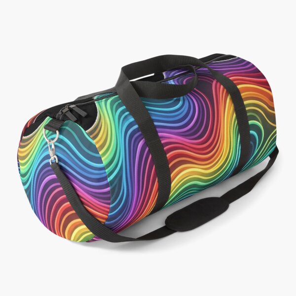 Item preview, Rainbow Colored Neon Waves designed and sold by snoWorkshop.