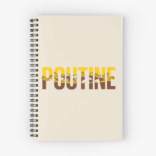 Item preview, Poutine Canadian Food Fries Cheese Curds Gravy Typography Art designed and sold by KiwiRider.
