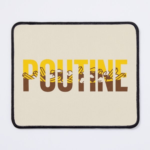 Item preview, Poutine Canadian Food Fries Cheese Curds Gravy Typography Art designed and sold by KiwiRider.
