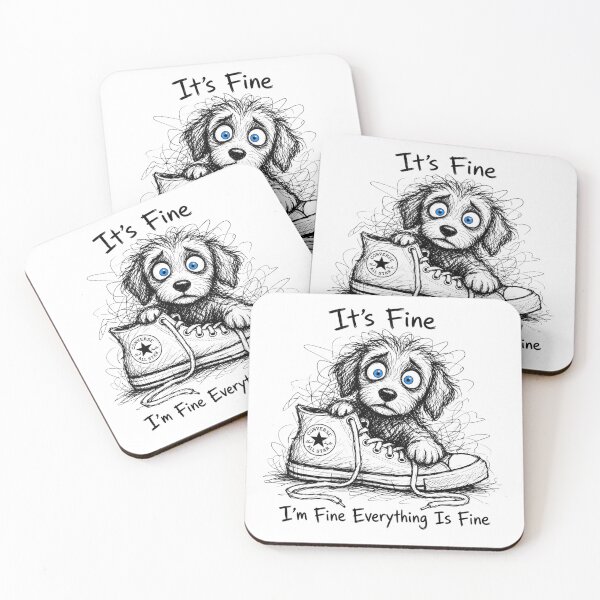 Item preview, It's Fine Labradoodle Converse - I'm Fine Everything Is Fine designed and sold by Greta Lobodzinska.
