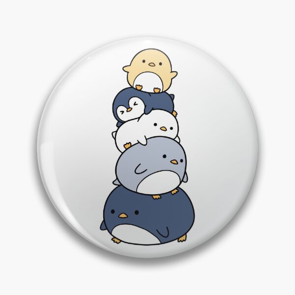 Item preview, Kawaii Penguin Stack – Cute Chubby Penguin Collection designed and sold by AliveStyle.