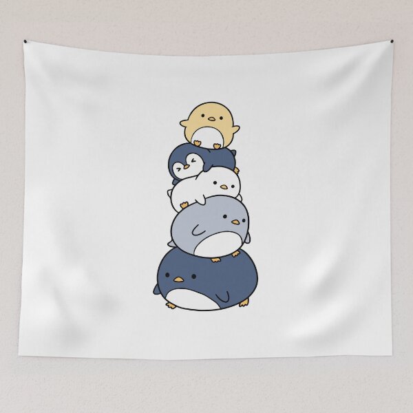 Item preview, Kawaii Penguin Stack – Cute Chubby Penguin Collection designed and sold by AliveStyle.