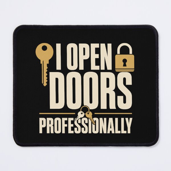 Item preview, I Open Doors Professionally Funny Locksmith Gift designed and sold by DreamLayerStudio.