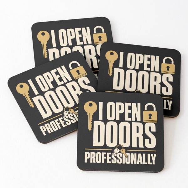 Item preview, I Open Doors Professionally Funny Locksmith Gift designed and sold by DreamLayerStudio.