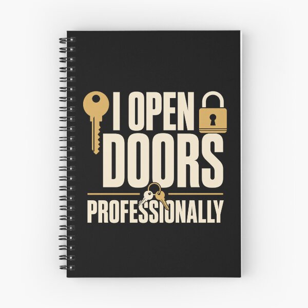 Item preview, I Open Doors Professionally Funny Locksmith Gift designed and sold by DreamLayerStudio.