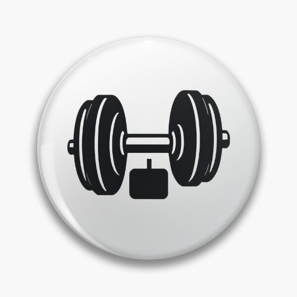 Item preview, Motivational Dumbbell Icon Bold Outline Minimal – Gym lover gift designed and sold by michallechowicz.