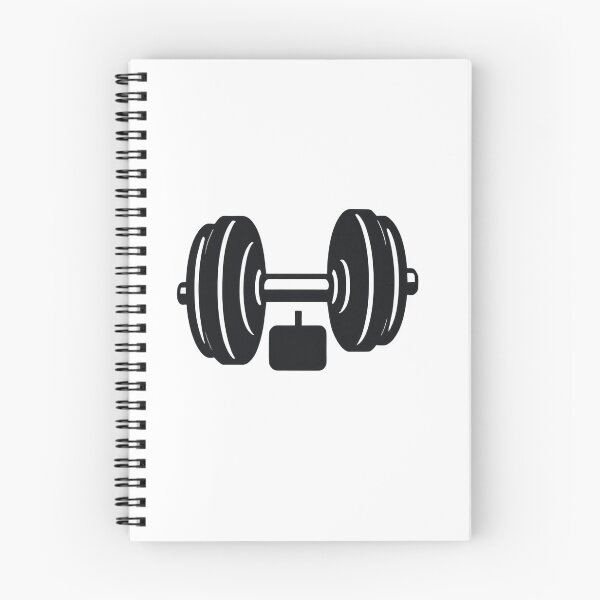 Item preview, Motivational Dumbbell Icon Bold Outline Minimal – Gym lover gift designed and sold by michallechowicz.