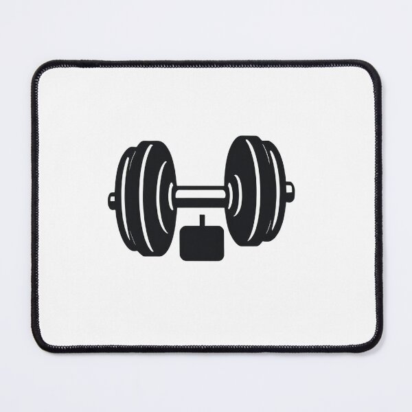 Item preview, Motivational Dumbbell Icon Bold Outline Minimal – Gym lover gift designed and sold by michallechowicz.