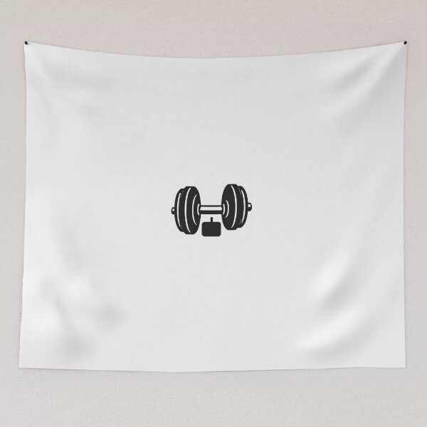 Item preview, Motivational Dumbbell Icon Bold Outline Minimal – Gym lover gift designed and sold by michallechowicz.