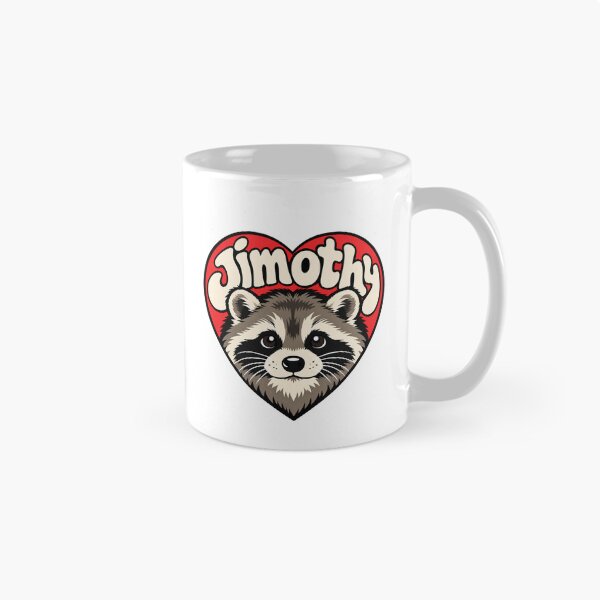 Item preview, Jimothy the Raccoon - Heart Shape Design designed and sold by Myra365Art.