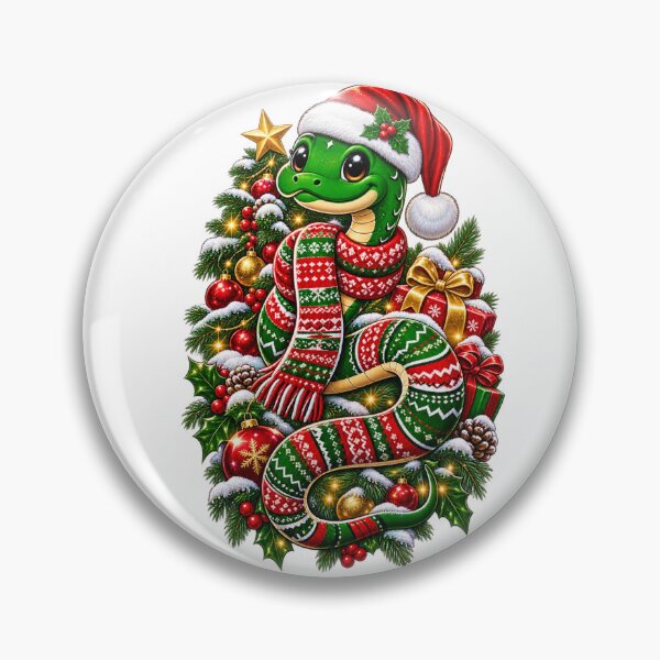 Artikelvorschau, Niedliche Weihnachtsschlange mit Weihnachtsmannmütze und Winterschal – festliche Weihnachtskunst entworfen und verkauft von LC&LCPlatform.
