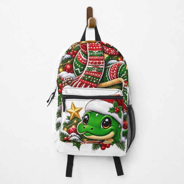 Item preview, Cute Christmas Snake in Santa Hat and Winter Scart- festive Holiday Art designed and sold by LC&LCPlatform.