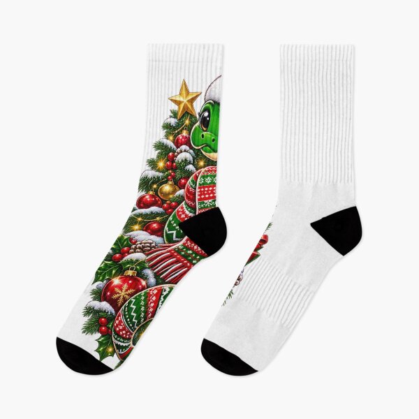 Item preview, Cute Christmas Snake in Santa Hat and Winter Scart- festive Holiday Art designed and sold by LC&LCPlatform.