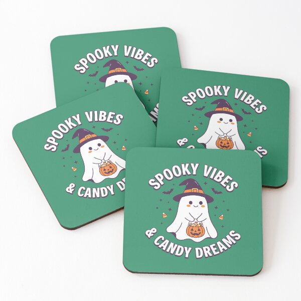 Item preview, Spooky Vibes & Candy Dreams - Cute Halloween Ghost designed and sold by MyHappyArtShop.