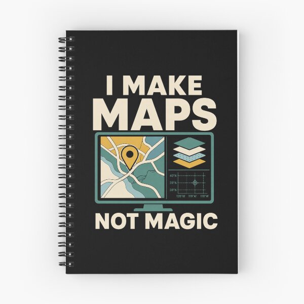 Item preview, I Make Maps Not Magic Funny GIS Analyst Geospatial Gift designed and sold by DreamLayerStudio.